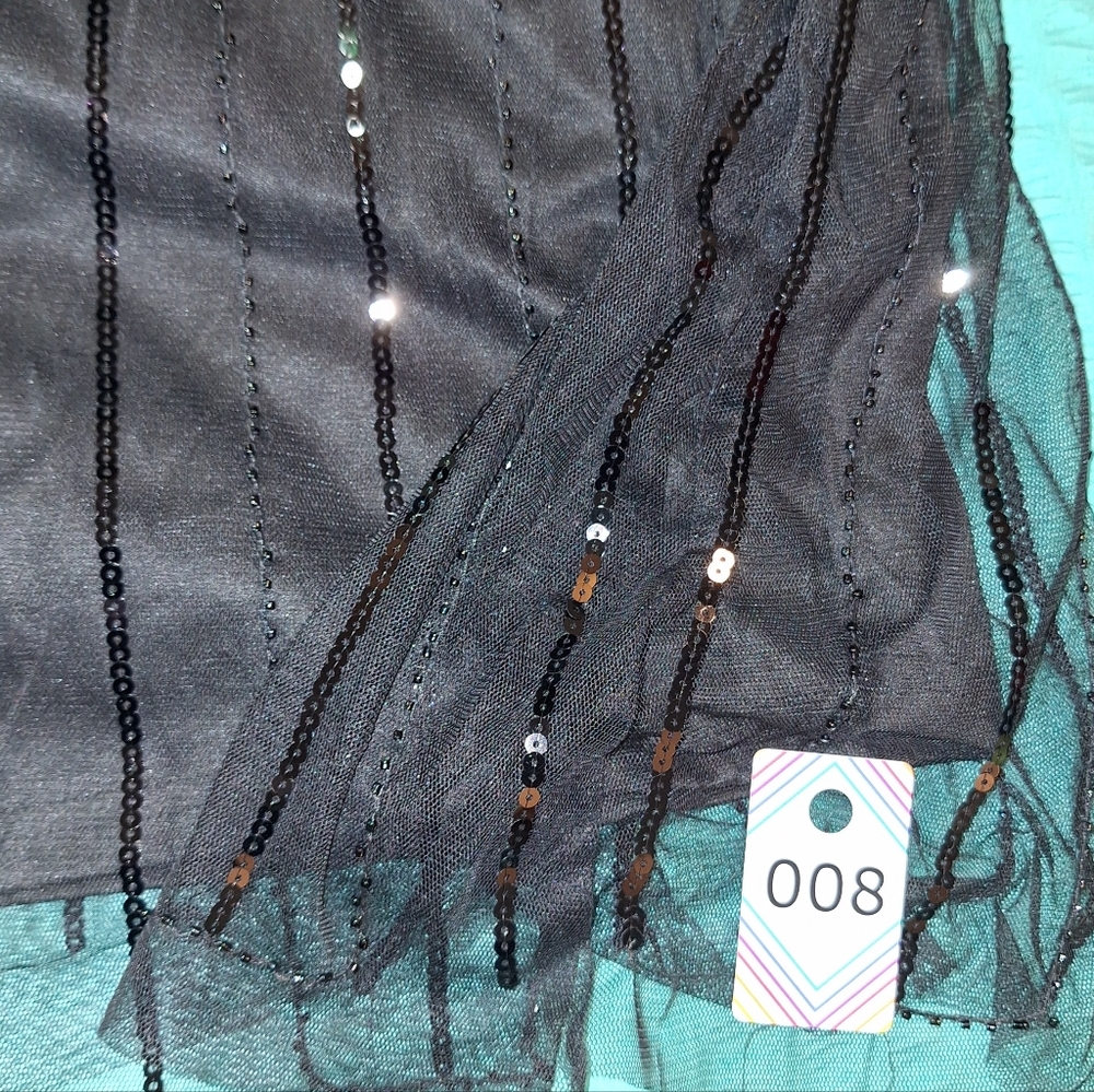 BaBeyond Black and Gold Jeweled Evening Gown XL - Picture 6 of 7